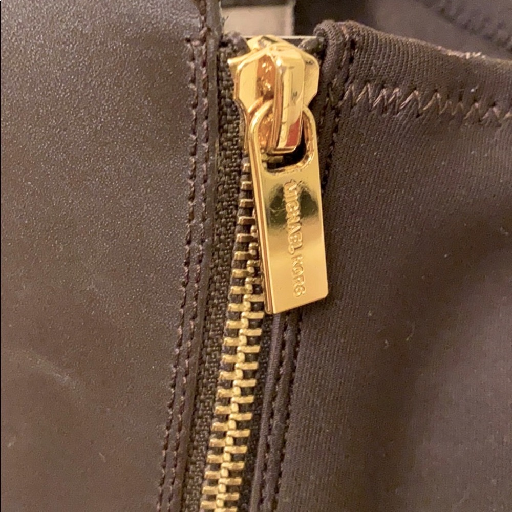 New MICHAEL Kors Leather & Stretch Tall Boots 7.5 - Picture 13 of 15
